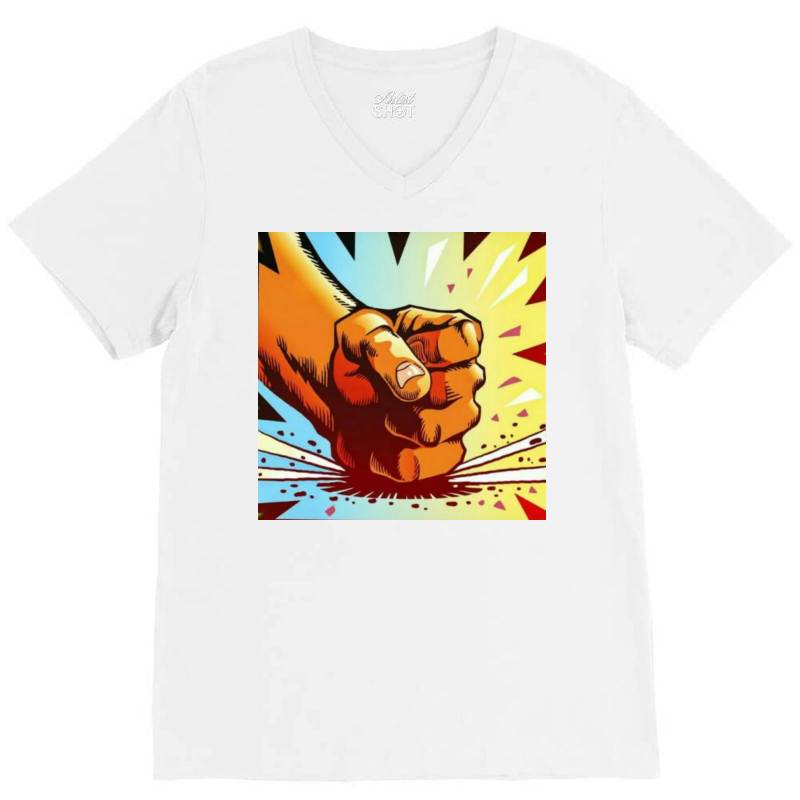 Slams V-neck Tee | Artistshot