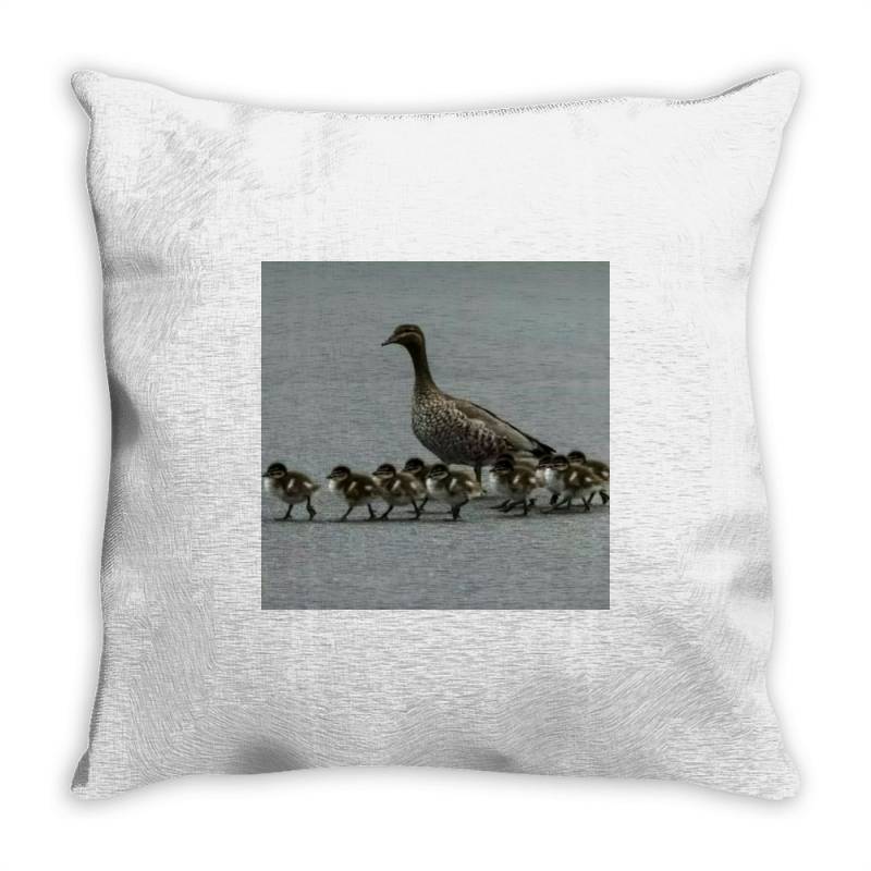 Duck Family Throw Pillow | Artistshot