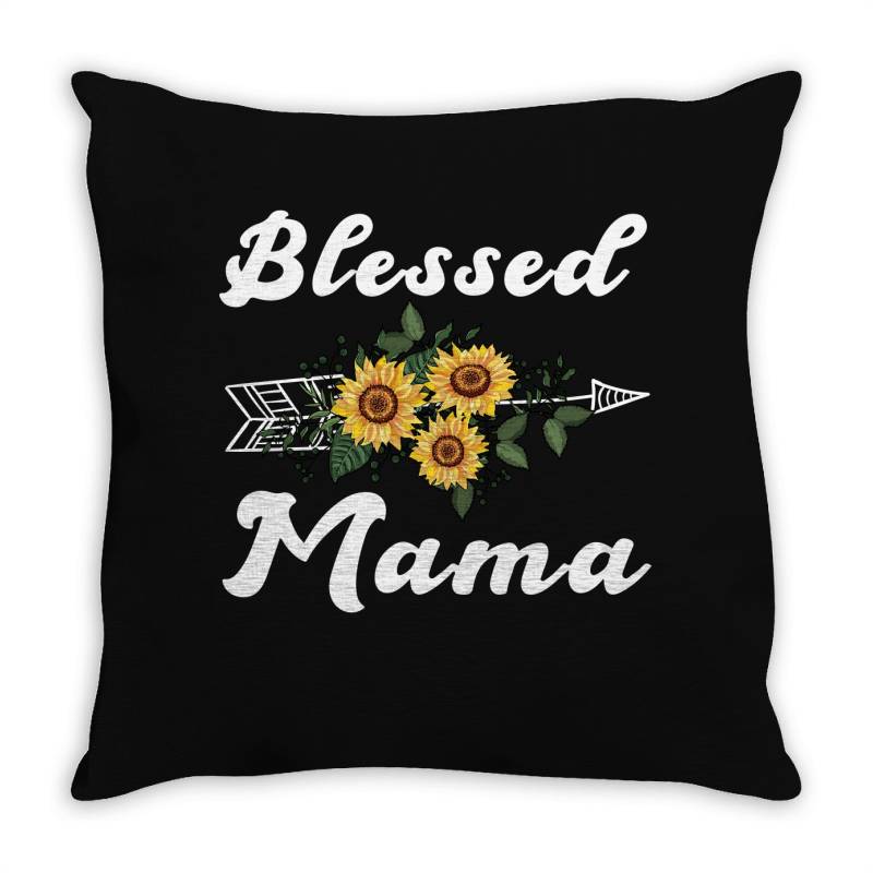 Blessed Mama For Dark Throw Pillow | Artistshot