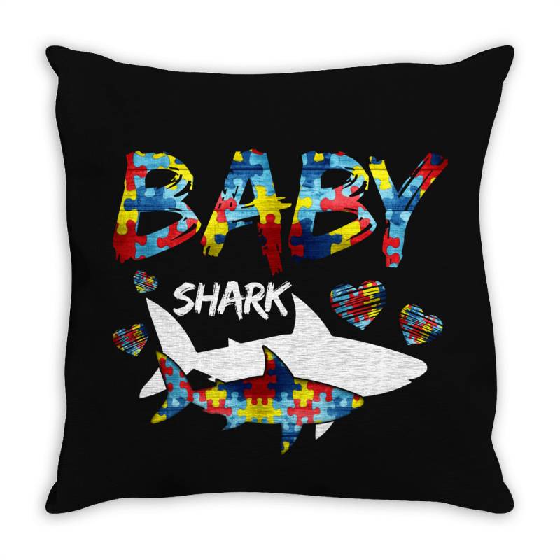 Baby Shark For Dark Throw Pillow | Artistshot