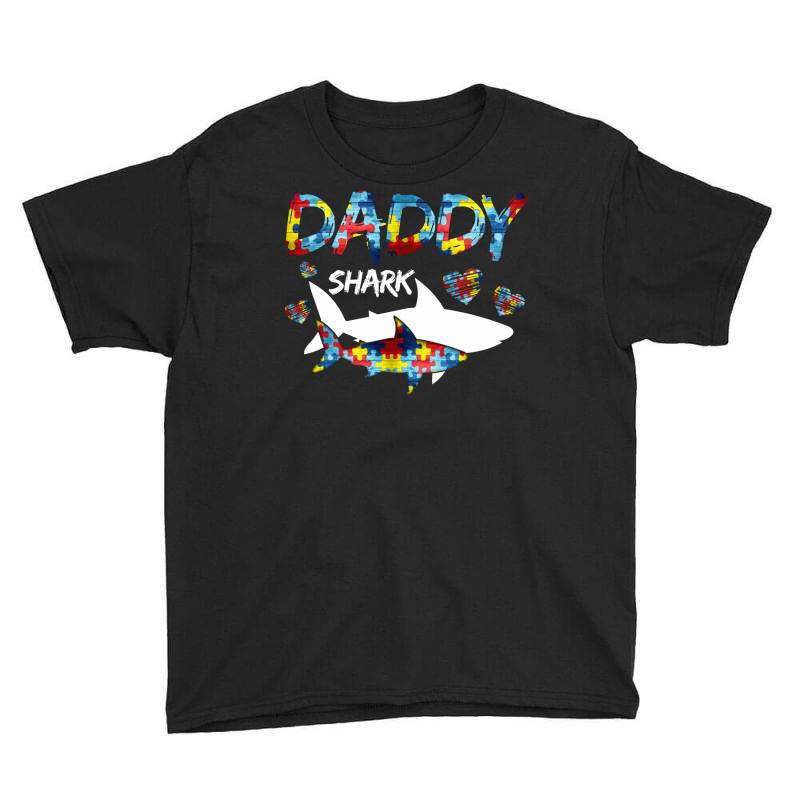 Daddy Shark For Dark Youth Tee | Artistshot