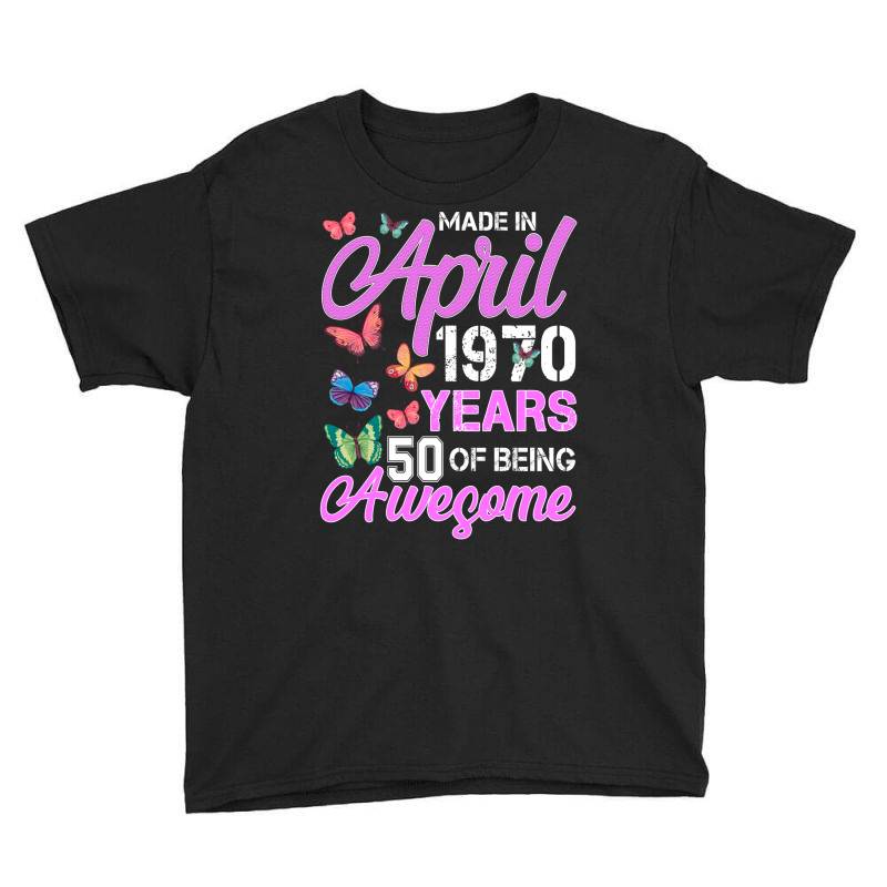 Made In April 1970 Ears 50 Of Being Awesome For Dark Youth Tee | Artistshot