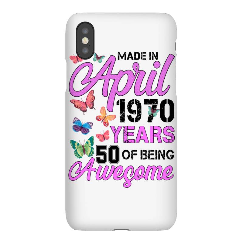 Made In April 1970 Ears 50 Of Being Awesome For Light Iphonex Case | Artistshot