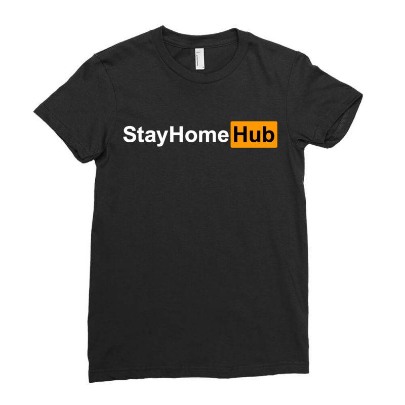 Stay Home Hub Ladies Fitted T-shirt | Artistshot