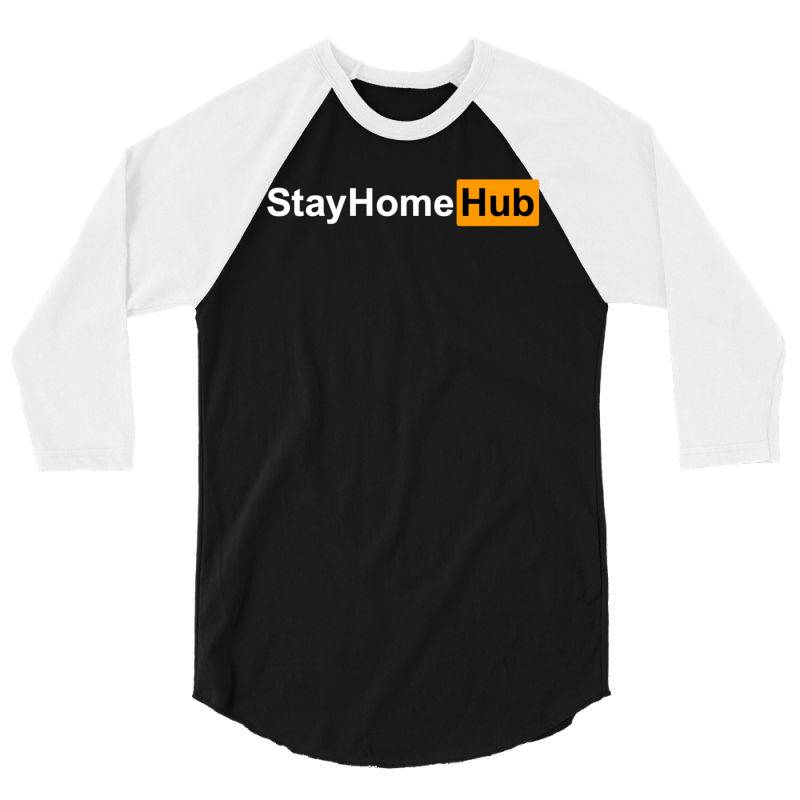 Stay Home Hub 3/4 Sleeve Shirt | Artistshot