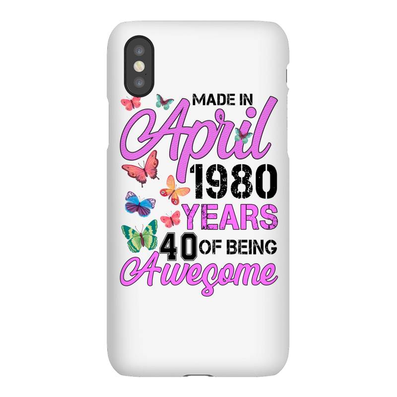 Made In April 1980 Years 40 Of Being Awesome For Light Iphonex Case | Artistshot