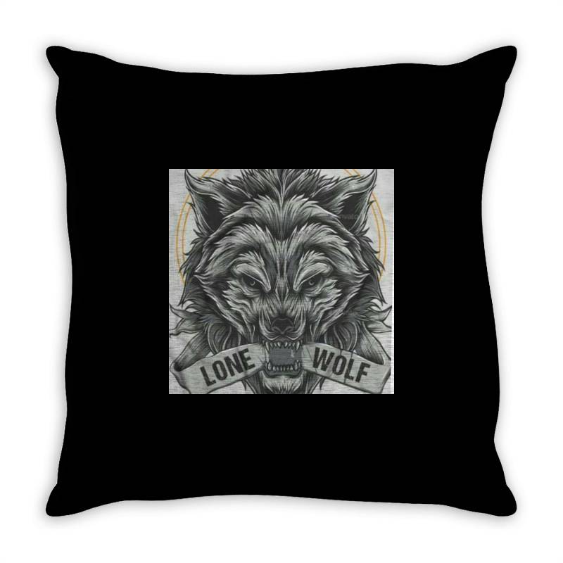 Lone Wolf Throw Pillow | Artistshot