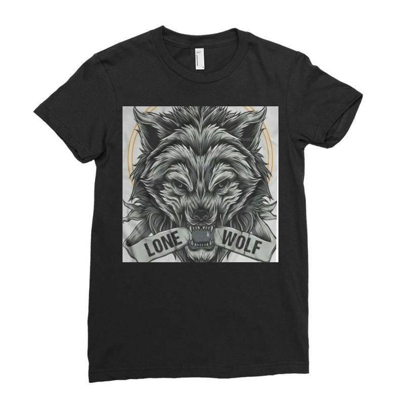 Lone Wolf Ladies Fitted T-shirt | Artistshot