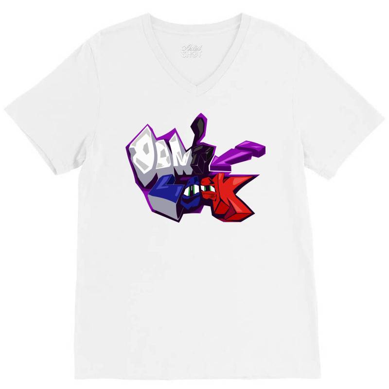 Don't Look V-neck Tee | Artistshot