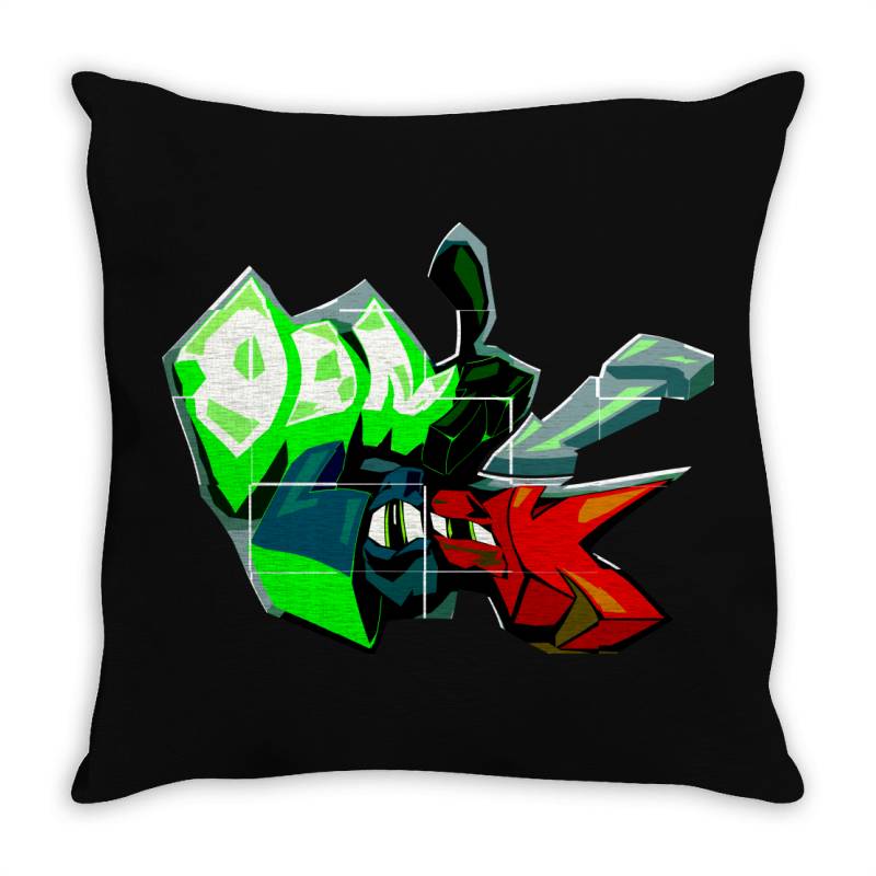 Don't Look Graffiti Throw Pillow | Artistshot