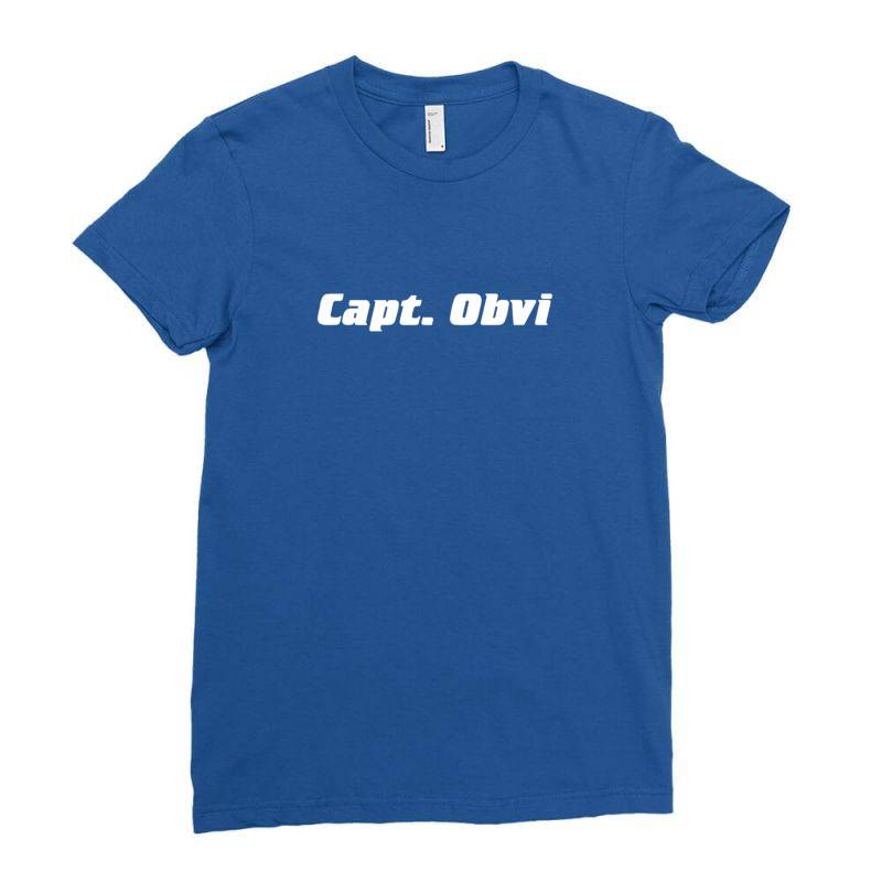 Capt Obvi Ladies Fitted T-shirt | Artistshot