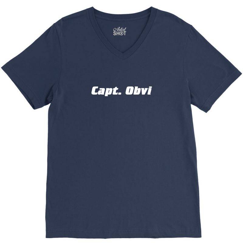 Capt Obvi V-neck Tee | Artistshot