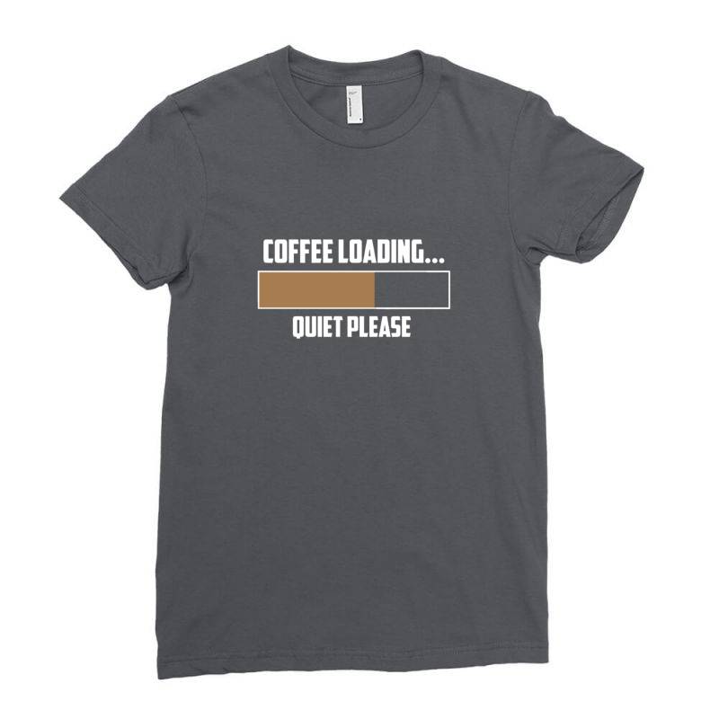 Coffee Loading 3 Ladies Fitted T-shirt | Artistshot