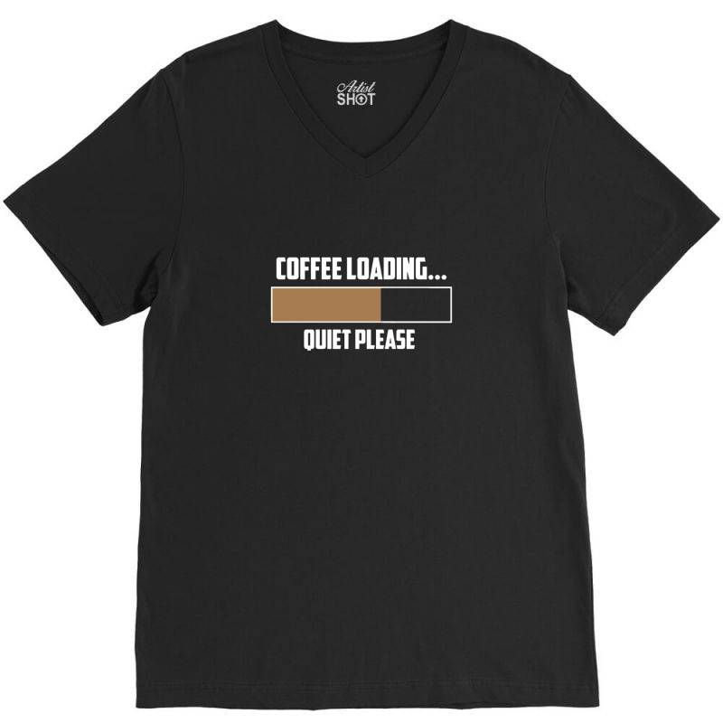 Coffee Loading 3 V-neck Tee | Artistshot