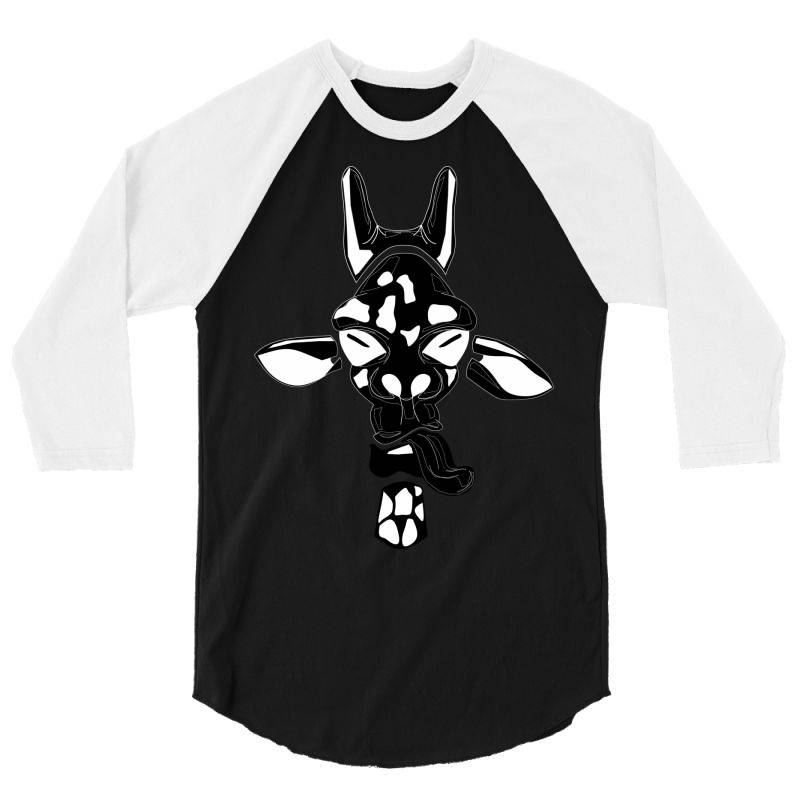 Giraffe Vector 3/4 Sleeve Shirt | Artistshot