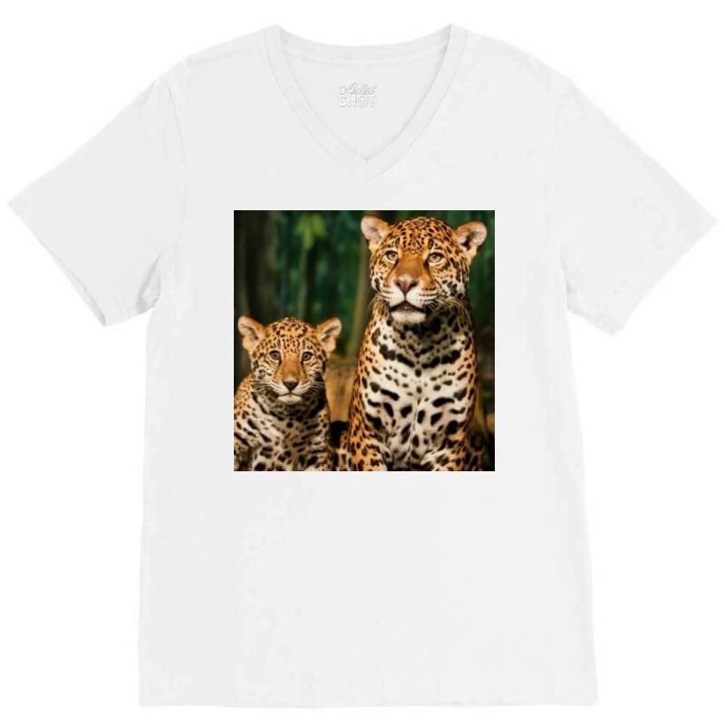 Leopard Mom V-neck Tee | Artistshot