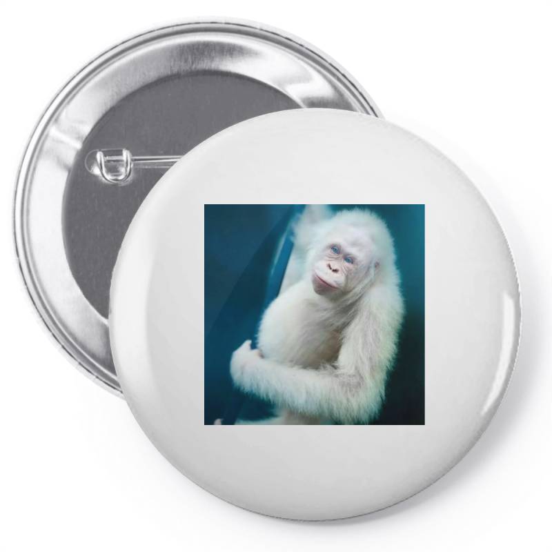 Albino Orangutan Pin-back Button | Artistshot