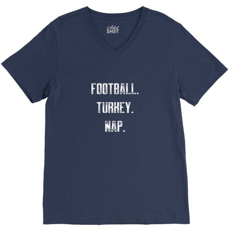 Football Turkey Nap V-neck Tee | Artistshot