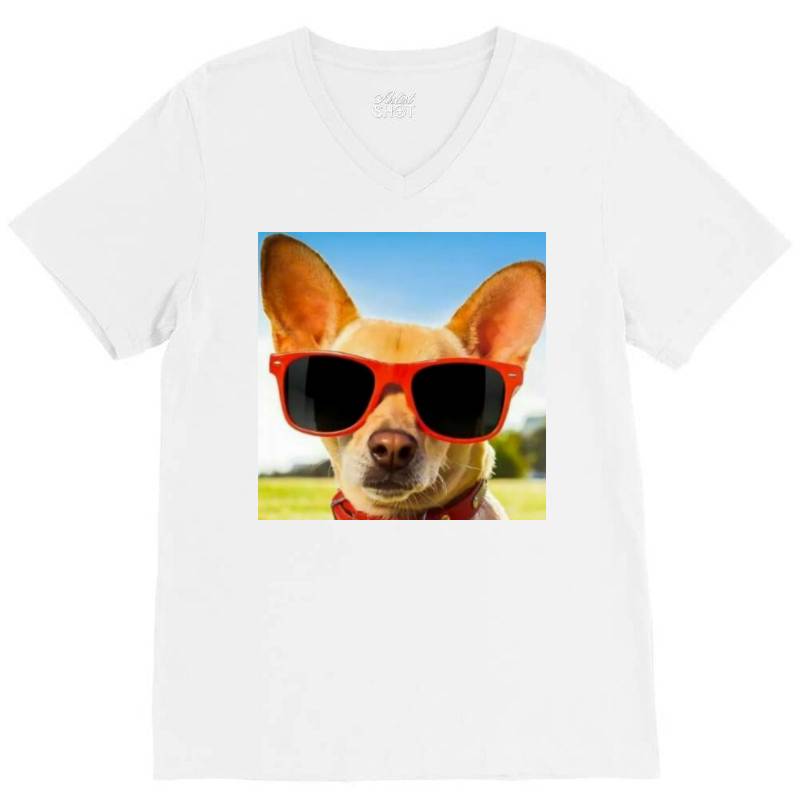 Cranky Dog V-neck Tee | Artistshot