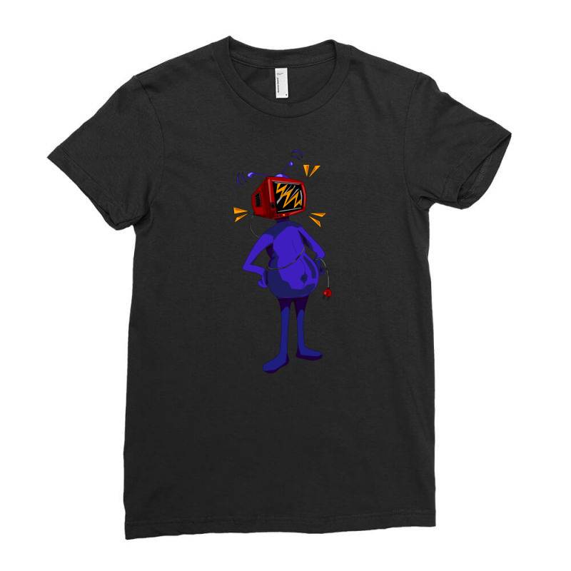 Retro Tv Man Ladies Fitted T-shirt | Artistshot