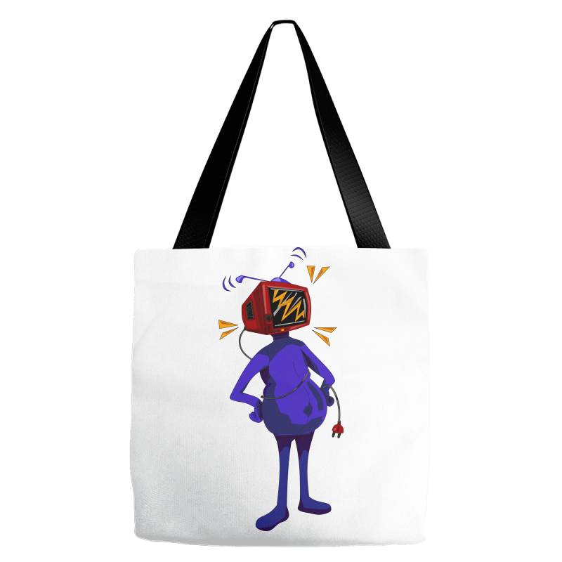 Retro Tv Man Tote Bags | Artistshot
