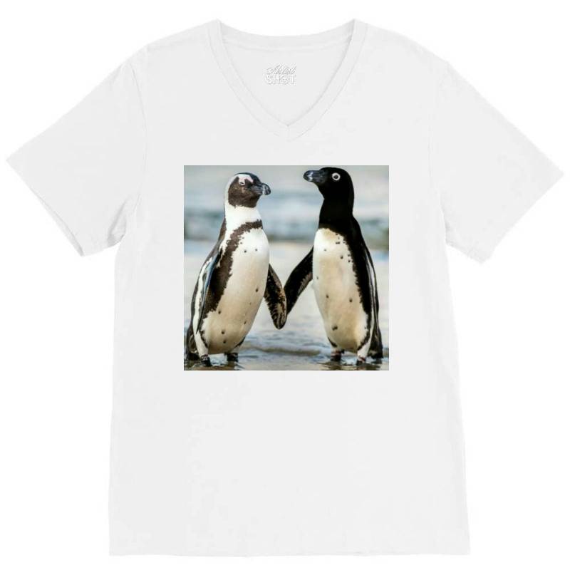 Baby Penguin V-neck Tee | Artistshot
