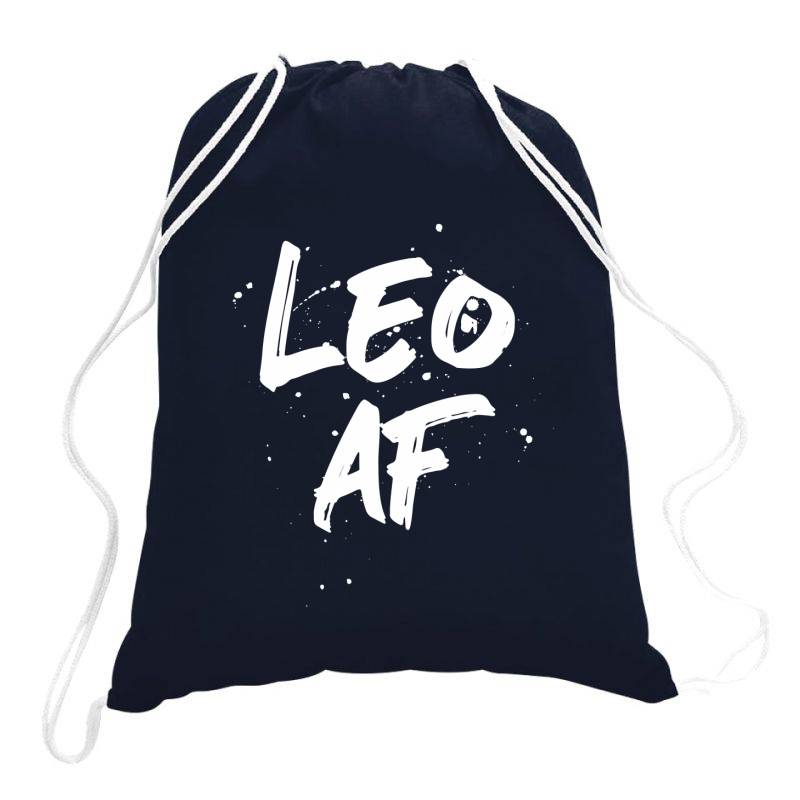 Leo Af Leo Birthday Zodiac Sign Horoscope Drawstring Bags | Artistshot