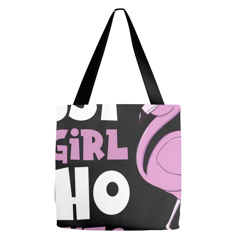 Just A Girl Who Loves Flamingos Flamingo Lover Girls Tote Bags | Artistshot