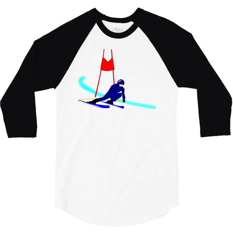 Competition Ski Slalom Sport 3/4 Sleeve Shirt | Artistshot