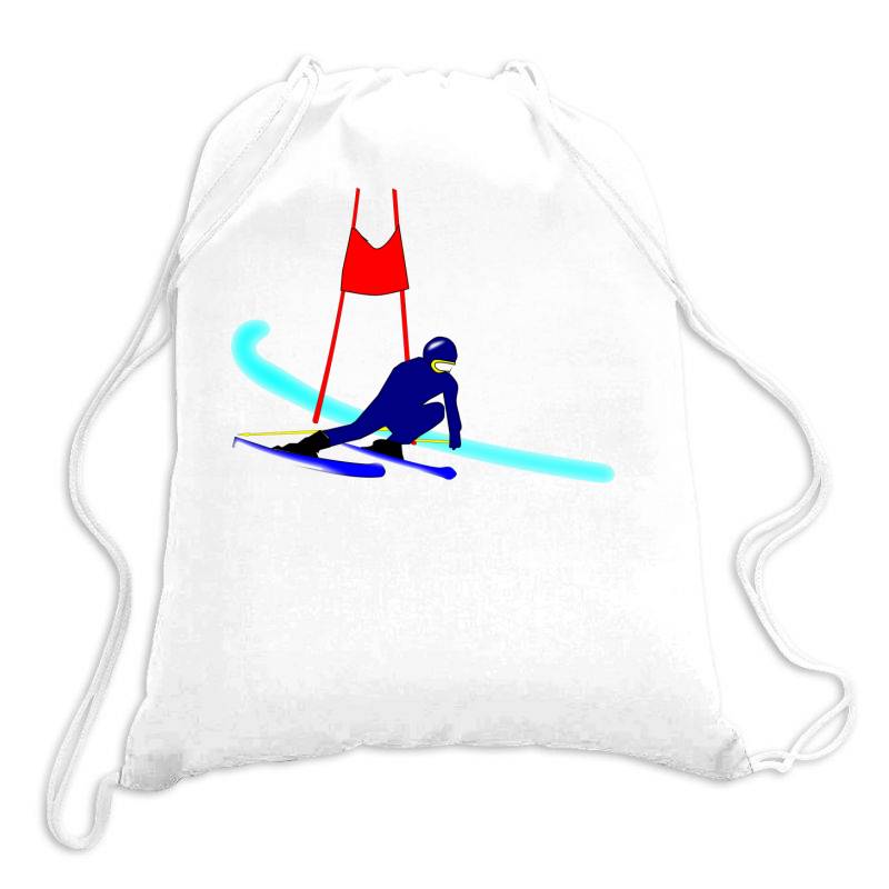 Competition Ski Slalom Sport Drawstring Bags | Artistshot