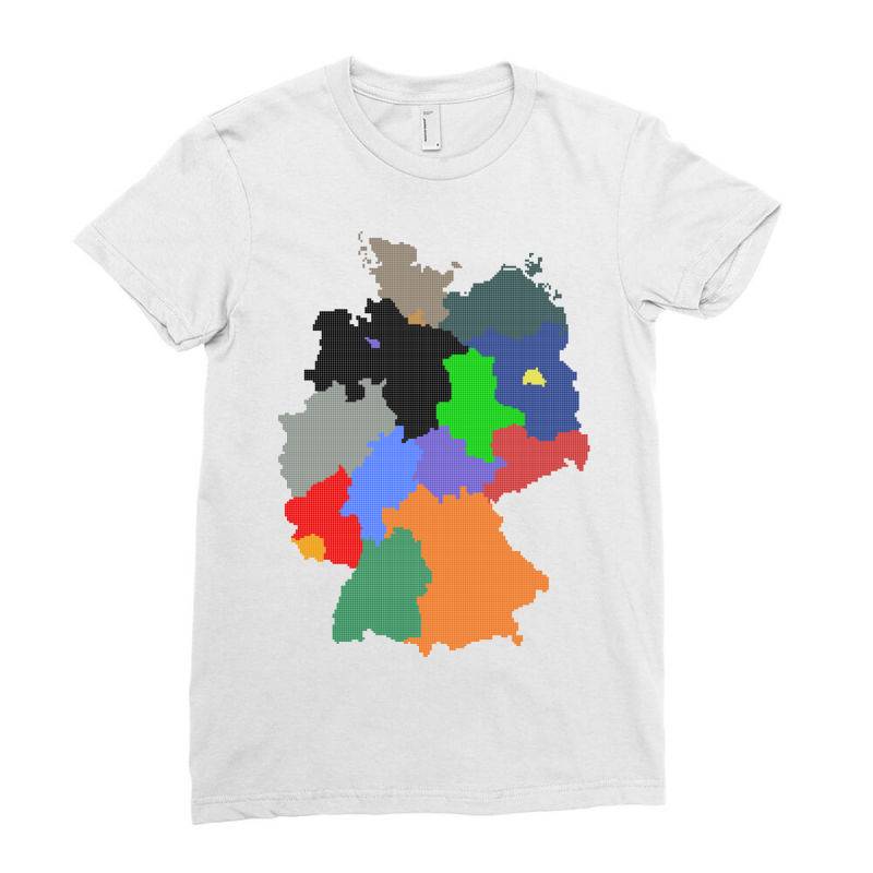 Germany Map Ladies Fitted T-shirt | Artistshot