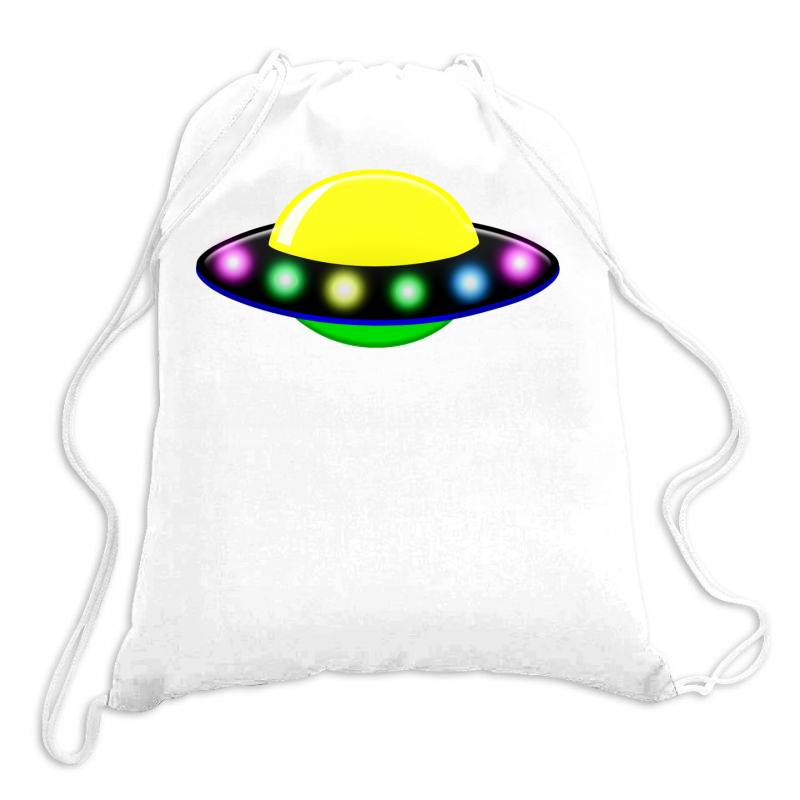 Rocket Astronaut Ufo Planets Space Drawstring Bags | Artistshot