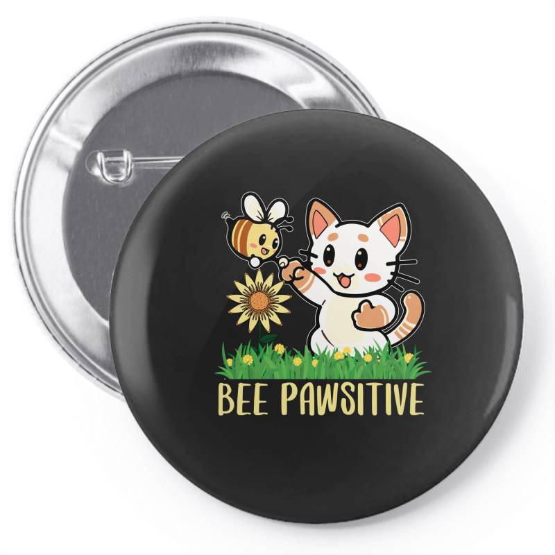 Bee Pawsitive Pin-back Button | Artistshot