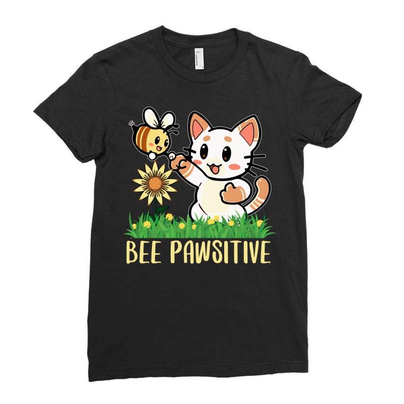 Bee Pawsitive Ladies Fitted T-shirt | Artistshot