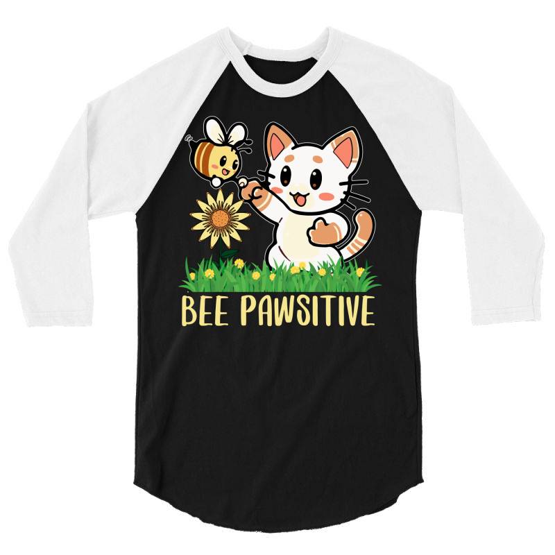 Bee Pawsitive 3/4 Sleeve Shirt | Artistshot
