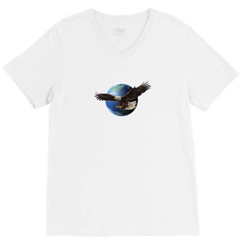 Adler Earth Globus Globe Global V-neck Tee | Artistshot
