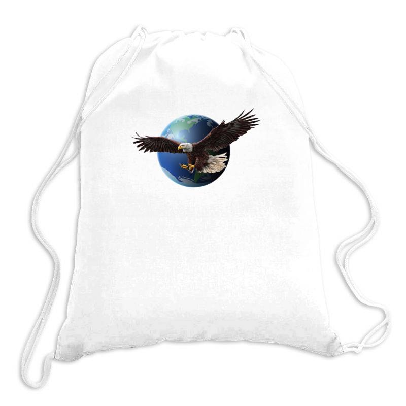 Adler Earth Globus Globe Global Drawstring Bags | Artistshot