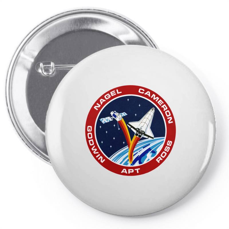 Space Shuttle Background Pin-back Button | Artistshot