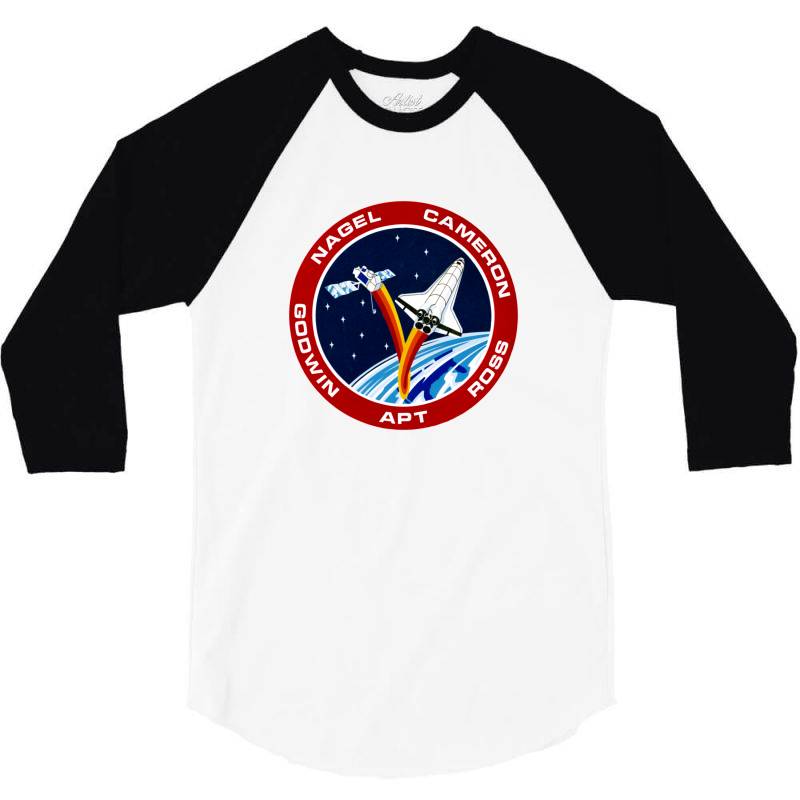 Space Shuttle Background 3/4 Sleeve Shirt | Artistshot