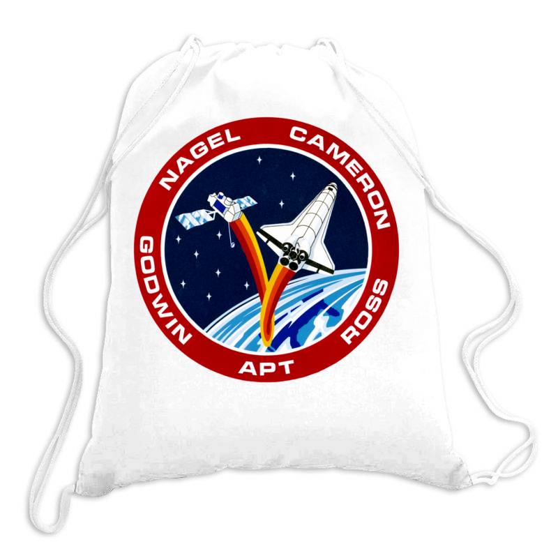 Space Shuttle Background Drawstring Bags | Artistshot