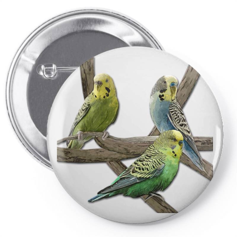 Bird Pet Budgie Parrot Animals Pin-back Button | Artistshot