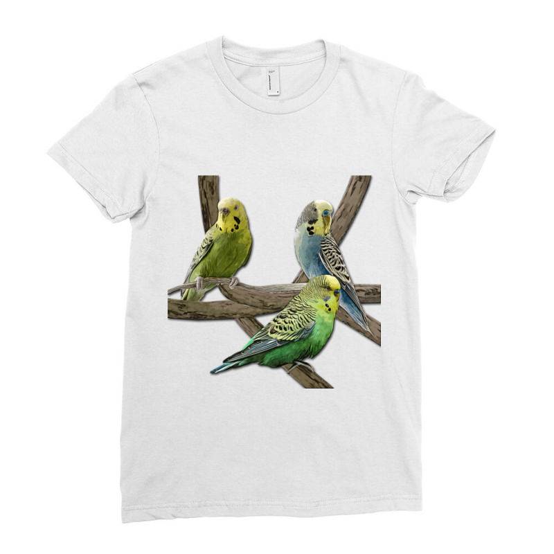 Bird Pet Budgie Parrot Animals Ladies Fitted T-shirt | Artistshot