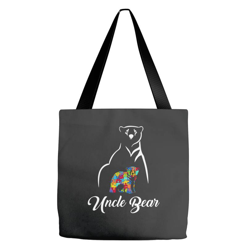 Uncle Bear White Tote Bags | Artistshot