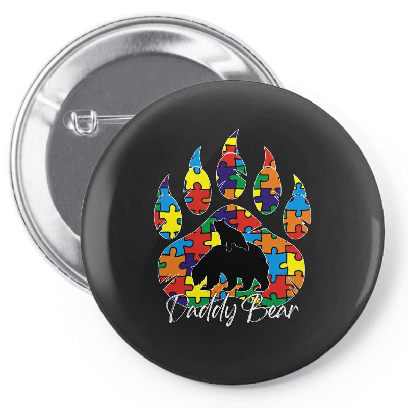 Daddy Bear Autism Awareness Day Pin-back Button | Artistshot