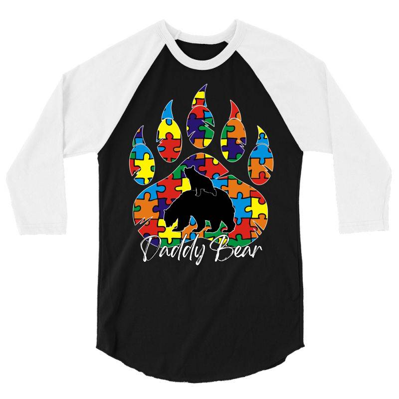 Daddy Bear Autism Awareness Day 3/4 Sleeve Shirt | Artistshot