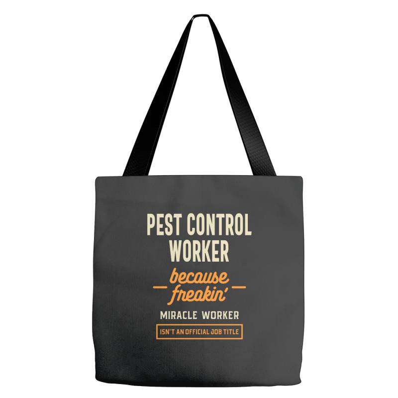 Custom Pest Control Worker Job Title Gift Tote Bags By Cidolopez