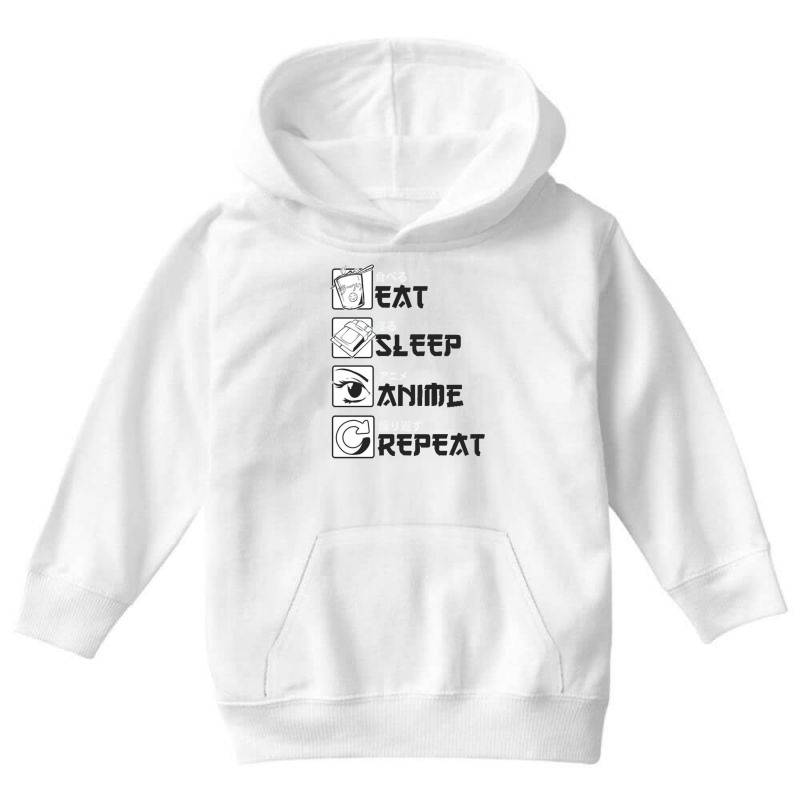 Download Custom Eat Sleep Anime Repeat Youth Hoodie By Igaart ...