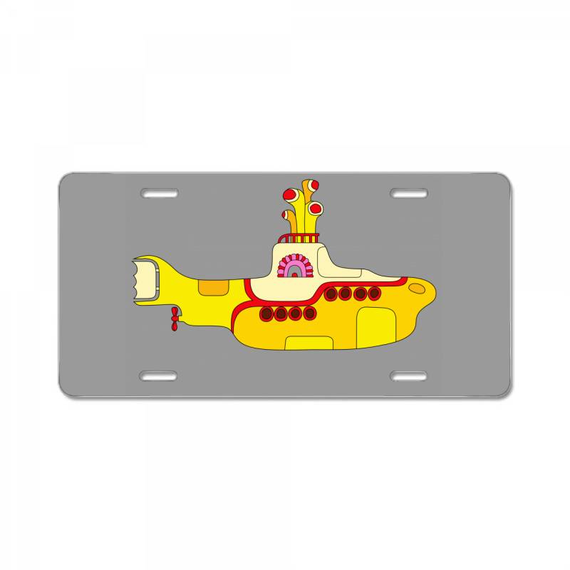 Custom Yellow Submarine License Plate By Artistshot