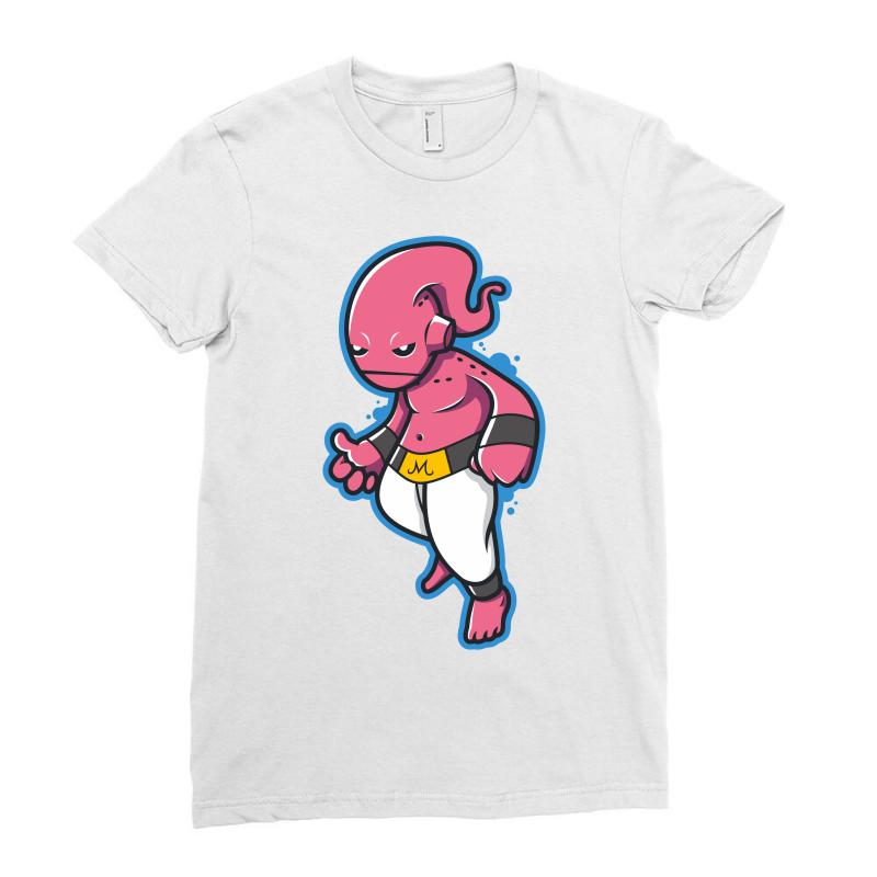 Custom Kid Buu Fan Ladies Fitted Tshirt By Mdk Art Artistshot