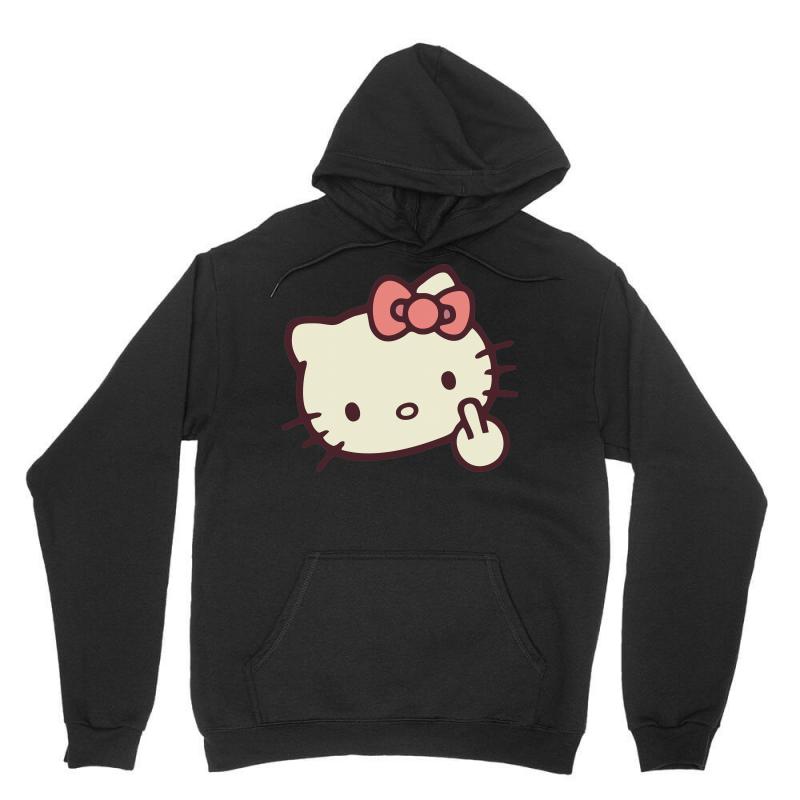 middle finger cat hoodie